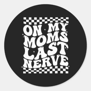 Retro Mors dag på mitt Mammor förra lilla Mamma Runt Klistermärke