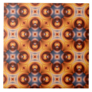 Retro mosaiskt mönster för orange lutning kakelplatta