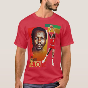 Retro Moses Malone Basketball d T Shirt