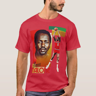 Retro Moses Malone Basketball d T Shirt