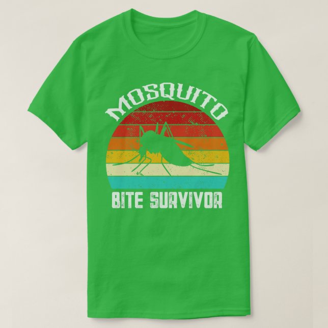 Retro Mosquito Bita Survivor T Shirt (Design framsida)