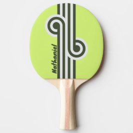 Retro Moss Fade Loop med namn Pingisracket