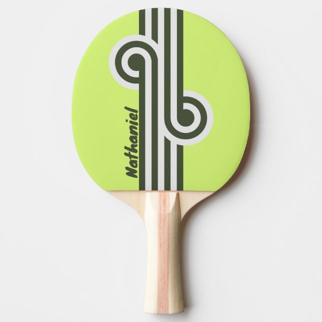 Retro Moss Fade Loop med namn Pingisracket (Framsidan)