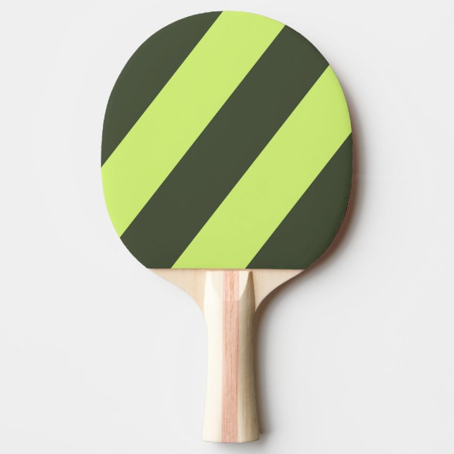 Retro Moss Fade Tre Feta Ränder Pingisracket (Framsidan)