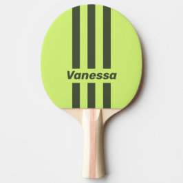Retro Moss Fade Tre Pin Streck med Namn Pingisracket