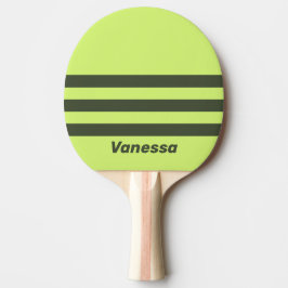 Retro Moss Fade Tre tvärstripning med namn Pingisracket