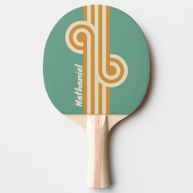 Retro Moss Loop med namn Pingisracket (Framsidan)