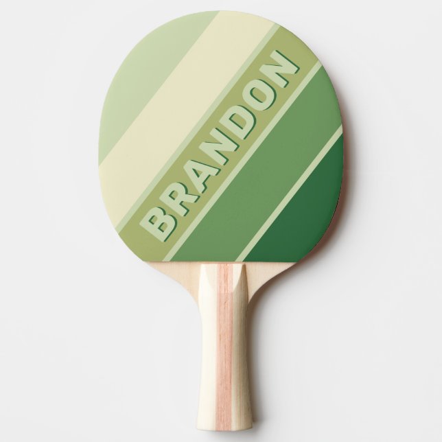 Retro Moss Rainbow Bold med namn Pingisracket (Framsidan)