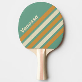 Retro Moss Vinklad Rand med Namn Pingisracket
