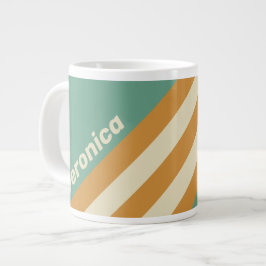 Retro Mossränder med namn Jumbo Mugg