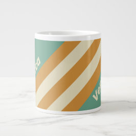 Retro Mossränder med namn Jumbo Mugg
