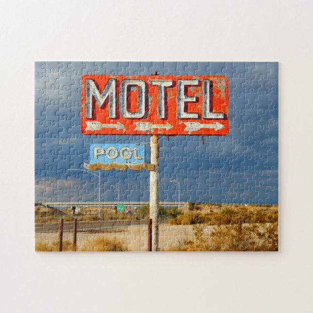RETRO MOTEL SIGN PUZZLE PUSSEL (Horisontell)