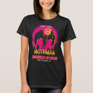 Retro Mothman Harbinger från Doom Legends Cryptid T Shirt