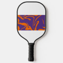 Retro Motion Orange & Purple Pickleball-paddle
