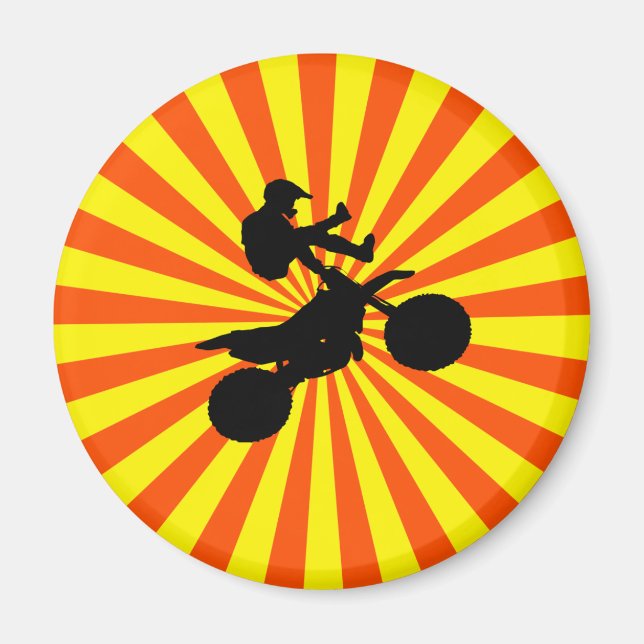 RETRO MOTOCROSS MAGNET (Framsidan)