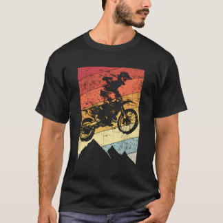 Retro Motocross Off Road Road Dirtcycle Gift Vinta T Shirt