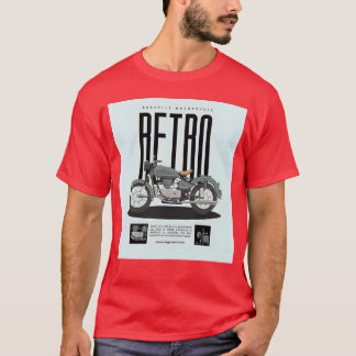 Retro Motorcycle Poster friend T Shirt