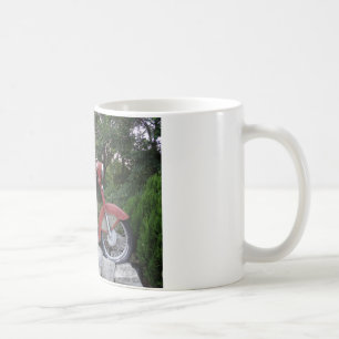 Retro motorcykel Classic White Mugg