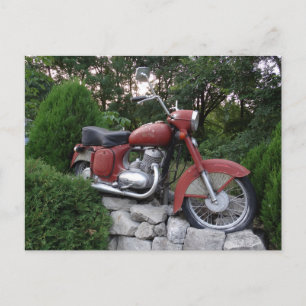 Retro motorcykel Postcard Vykort
