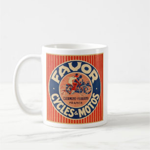 retro motorcykelannons för favör kaffemugg