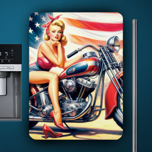 Retro-motorcykelstift upp magnet