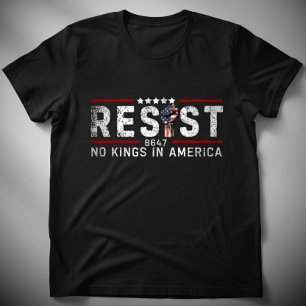 Retro motstå inga kungar i Amerika T Shirt