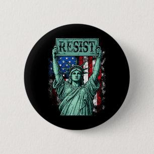 Retro motstå inte min president Anti-trump Knapp