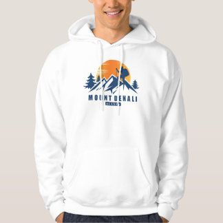 Retro Mount Denali Hike T-Shirt Hoodie