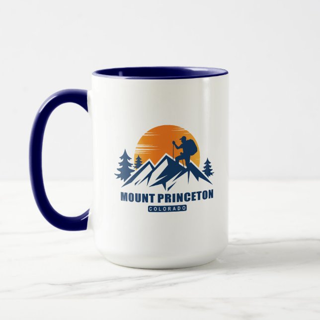 Retro Mount Princeton Hike T-Shirt Mugg (Vänster)