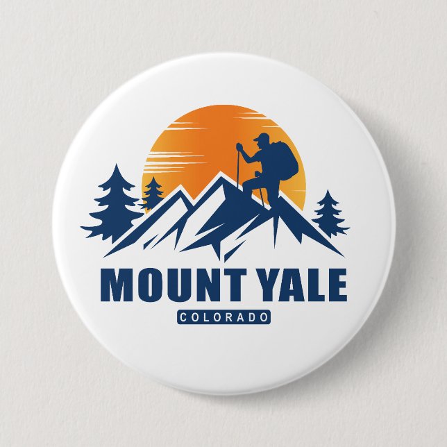 Retro Mount Yale Hike T-Shirt Knapp (Framsida)