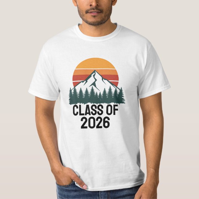 Retro Mountain Adventure Peak  T Shirt (Framsida)