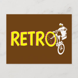 Retro Mountain Bike Whestand stand Vykort