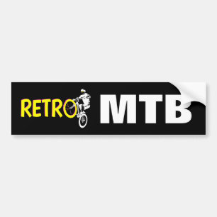 Retro Mountain-cykel Bildekal