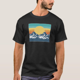 retro mountain t shirt