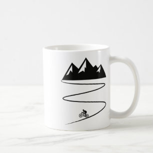 Retro Mountainbike Retro Cyklist Grafik Män Kvinno Kaffemugg