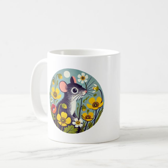 Retro Mouse Kaffemugg (Framsida vänster)