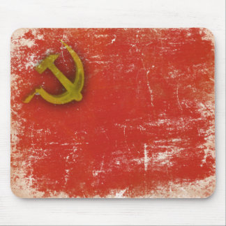 Retro Mousepad med smutsar ner det gammala sovjet Musmatta