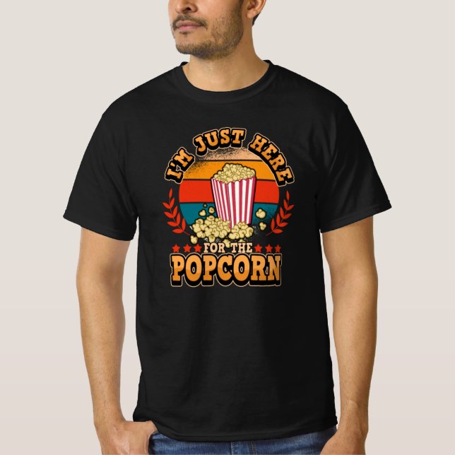 Retro Movie Film Film Popcorn Funny Say T Shirt (Framsida)