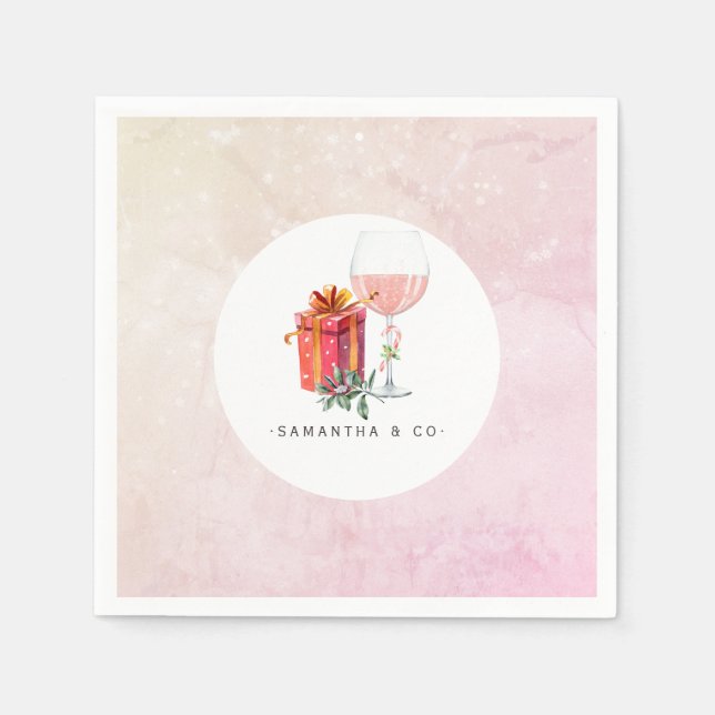 Retro Movie jul Party Pappersservett (Framsidan)