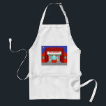 Retro Movie Theater Apron Förkläde<br><div class="desc">Stjärnorna är ute i fullt på den här Retro Movie-teaterplattan - både stjärnorna på natten himlar och stjärnorna på silver skärm. Den minimalistiska konstdesignen från 1960-talet i stil har utsidan av ett klassiskt filmhus från filmens gyllene ålder. Det röda byggnaden har en briljant belyst markeringsram som säger "NU SHOWING" i...</div>