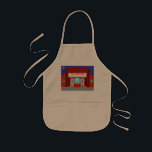 Retro Movie Theater Barn Apron Barnförkläde<br><div class="desc">Stjärnorna är i fullt på Retro Movie Theater Barn Apron - både stjärnorna på natten himlar och stjärnorna på silver skärm. Den minimalistiska konstdesignen från 1960-talet i stil har utsidan av ett klassiskt filmhus från filmens gyllene ålder. Det röda byggnaden har en briljant belyst markeringsram som säger "NU SHOWING" i...</div>