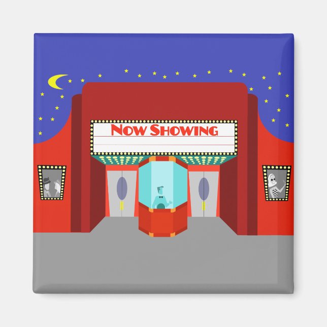 Retro Movie Theater Magnet (Framsidan)