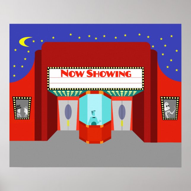 Retro Movie Theater Poster (Framsidan)