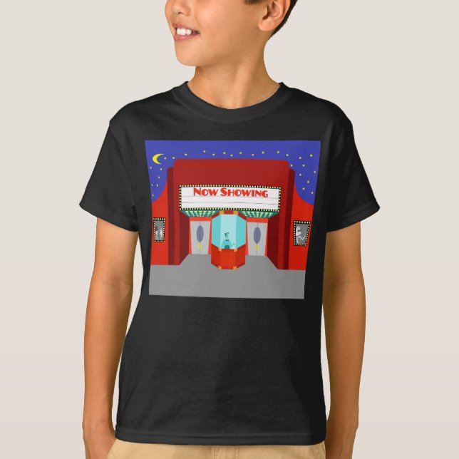 Retro Movie Theater T-Shirt (Framsida)