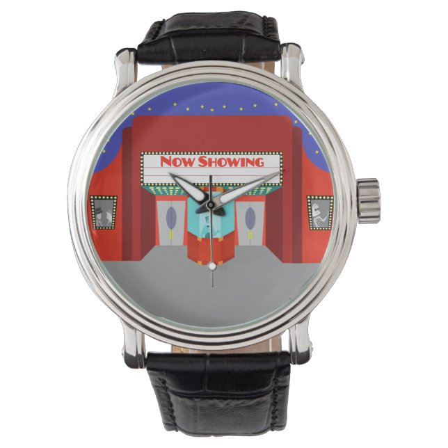Retro Movie Theater Watch Armbandsur (Framsida)
