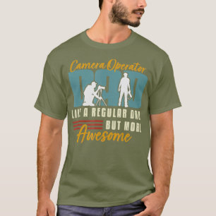 Retro Movies Camera Operator Pappa T Shirt