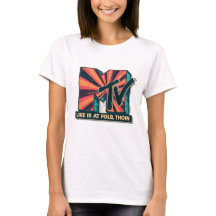 Retro MTV Classic Logotyp T-Shirt