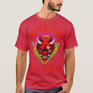 Retro Muay Thai Oni Demon Thai Boxing T Shirt