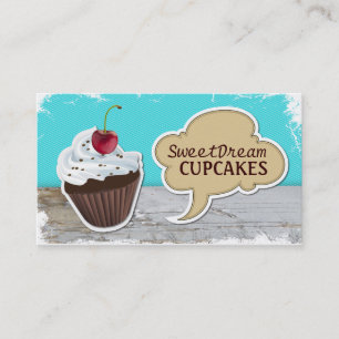 Retro muffinbagerivisitkortar visitkort