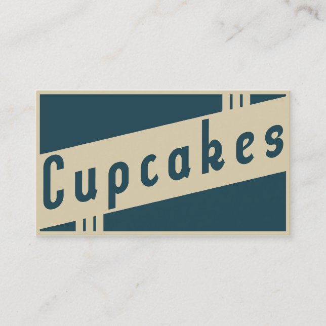 retro muffins visitkort (Framsida)